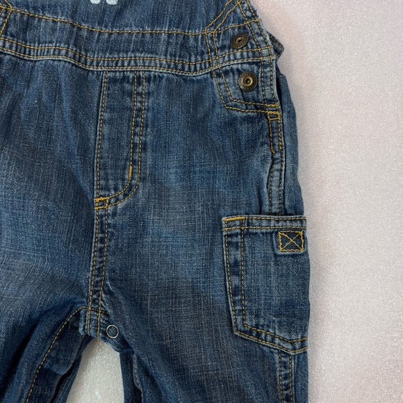 Vintage Gymboree Cargo Overalls 6-12 Months Elephant Embroidery - Picture 4 of 6